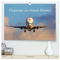 Produktbild: Flugzeuge am blauen Himmel (hochwertiger Premium Wandkalender 2026 DIN A2 quer), Kunstdruck in Hochglanz