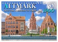 Produktbild: Altmark um 1900 - Orte zur Kaiserzeit in Farbe &ndash; kolorierte Fotografien (Tischkalender 2026 DIN A5 quer), CALVENDO Monatskalender