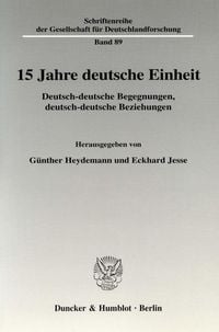 Produktbild: 15 Jahre deutsche Einheit.
