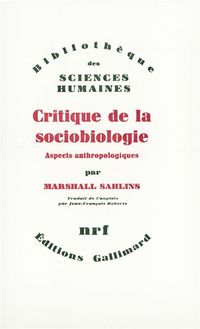 Produktbild: Critique de la sociobiologie