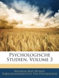 Produktbild: Wundt, W: Psychologische Studien.