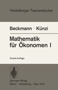 Produktbild: Mathematik f&uuml;r &Ouml;konomen I