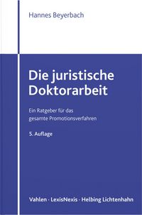 Produktbild: Die juristische Doktorarbeit