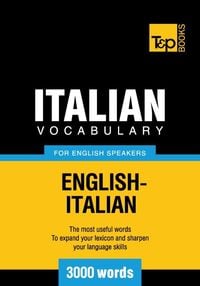 Produktbild: Italian vocabulary for English speakers - 3000 words