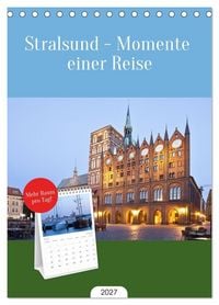 Produktbild: Tischplaner 2027 - Stralsund - Momente einer Reise (A5 Tischkalender zum Aufstellen) CALVENDO