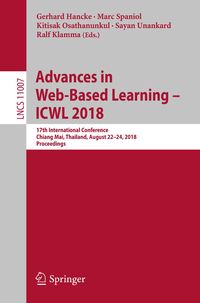 Produktbild: Advances in Web-Based Learning - ICWL 2018