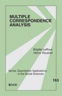 Produktbild: Le Roux, B: Multiple Correspondence Analysis