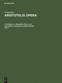 Produktbild: Scholia in Aristotelem