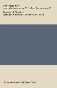 Produktbild: Methodik der politischen Bildung