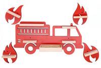 Produktbild: Wandregal  "Feuerwehr" f&uuml;r Toniebox