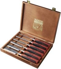 Produktbild: Bahco Stechbeitel-Satz In Holzbox, 6-Tlg, 6,10,12,18,25,32mm 424P-S6-EUR