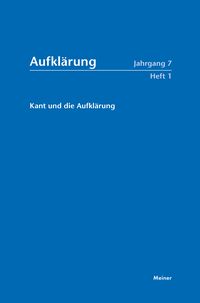 Produktbild: Aufkl&auml;rung, Band 7/1: Kant und die Aufkl&auml;rung