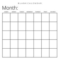 Produktbild: Blank Calendar