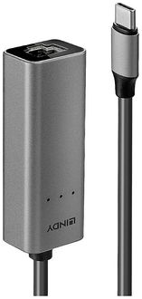 Produktbild: LINDY Netzwerkadapter 2.5 GBit/s USB-C&reg; (USB 3.1 Gen 1), Gigabit-LAN (1/2.5 Gbit/s), RJ45