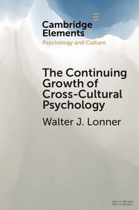 Produktbild: Continuing Growth of Cross-Cultural Psychology