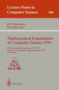 Produktbild: Mathematical Foundations of Computer Science 1995