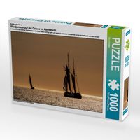 Produktbild: CALVENDO Puzzle Ein Motiv aus dem Kalender Windjammer auf der Ostsee im Abendlicht | 1000 Teile Lege-Gr&ouml;&szlig;e 64x48cm Foto-Puzzle f&uuml;r gl&uuml;ckliche Stunden