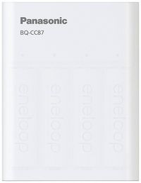 Produktbild: Panasonic BQ-CC87 +4x eneloop AA Rundzellen-Ladeger&auml;t NiMH Micro (AAA), Mignon (AA)