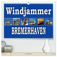 Produktbild: Windjammer - Bremerhaven (hochwertiger Premium Wandkalender 2026 DIN A2 quer), Kunstdruck in Hochglanz