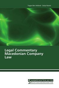Produktbild: Legal Commentary Macedonian Company Law