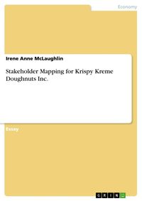 Produktbild: Stakeholder Mapping for Krispy Kreme Doughnuts Inc.