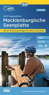Produktbild: ADFC-Regionalkarte Mecklenburgische Seenplatte 1:75.000, rei&szlig;- und wetterfest, mit kostenlosem GPS-Download der Touren via BVA-website oder Karten-App