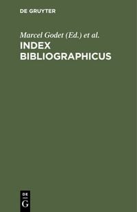 Produktbild: Index bibliographicus