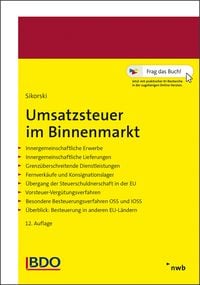 Produktbild: Umsatzsteuer im Binnenmarkt