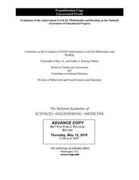 Produktbild: Evaluation of the Achievement Levels for Mathematics and Reading on the National Assessment of Educational Progress