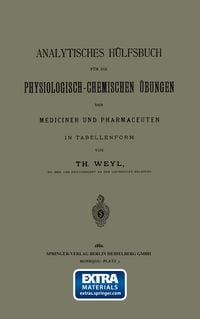 Produktbild: Analytisches H&uuml;lfsbuch f&uuml;r die Physiologisch-Chemischen &Uuml;bungen der Mediciner und Pharmaceuten in Tabellenform
