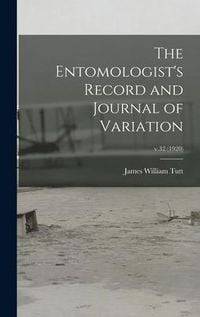 Produktbild: The Entomologist's Record and Journal of Variation; v.32 (1920)