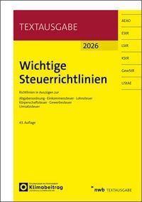 Produktbild: Wichtige Steuerrichtlinien