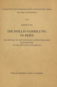Produktbild: Die Hollis-Sammlung in Bern