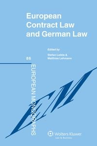 Produktbild: European Contract Law and German Law