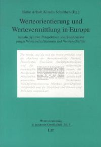 Produktbild: Werteorientierung und Wertevermittlung in Europa