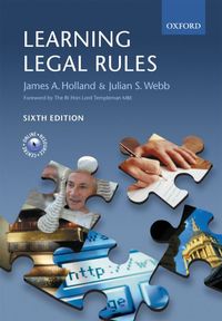 Produktbild: Learning Legal Rules: A Student's Guide to Legal Method and Reasoning