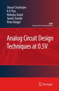Produktbild: Analog Circuit Design Techniques at 0.5V
