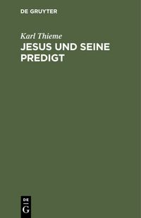 Produktbild: Jesus und seine Predigt