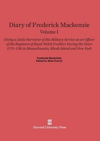 Produktbild: Diary of Frederick Mackenzie, Volume I