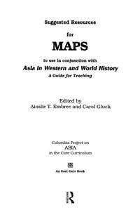 Produktbild: Suggested Resources for Maps to Use in Conjunction with Asia in Western and World History
