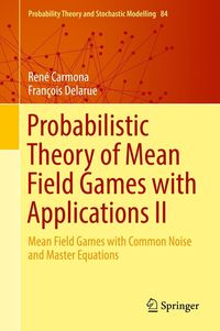Produktbild: Probabilistic Theory of Mean Field Games with Applications II