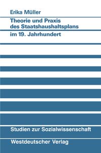 Produktbild: Theorie und Praxis des Staatshaushaltsplans im 19. Jahrhundert