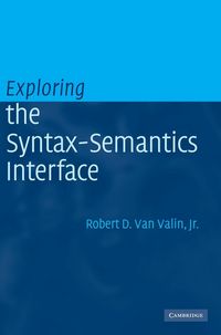 Produktbild: Exploring the Syntax-Semantics Interface