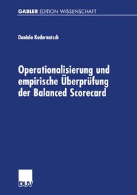 Produktbild: Operationalisierung und empirische &Uuml;berpr&uuml;fung der Balanced Scorecard