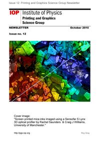 Produktbild: Issue #12 Printing and Graphics Science Group Newsletter (Printing and Graphics Science Group Newsletters, #7)