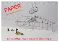 Produktbild: PAPERminis &ndash; Ein Mixed-Media-Figuren-Projekt mit Stift und Papier (Tischkalender 2026 DIN A5 quer), CALVENDO Monatskalender