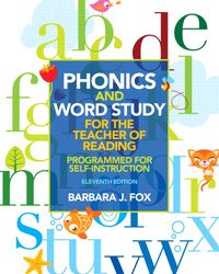 Produktbild: Phonics and Word Study for the Teacher of Reading: Programmed for Self-Instruction