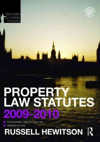 Produktbild: Property Law Statutes 2009-2010