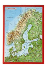 Produktbild: Reliefpostkarte Skandinavien
