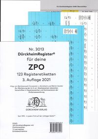 Bild vom Artikel DürckheimRegister® ZPO-THOMAS-PUTZO-, 2. Staatsexamen vom Autor 